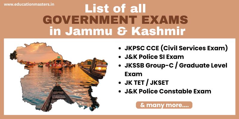 List of all Government Exams in j & k